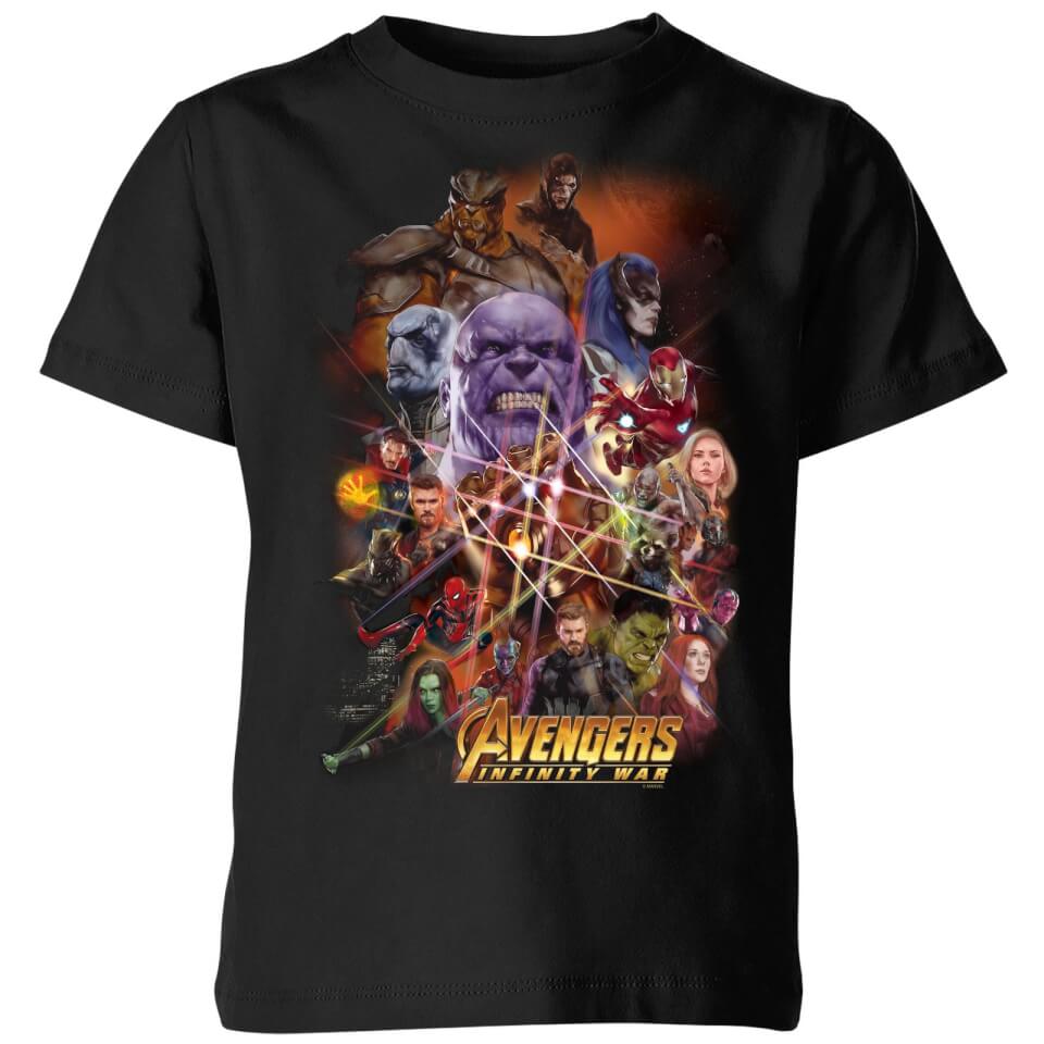 Avengers Team Portrait Kids' T-Shirt - Black