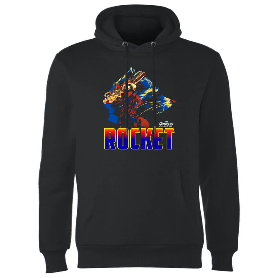 Avengers Rocket Hoodie - Black