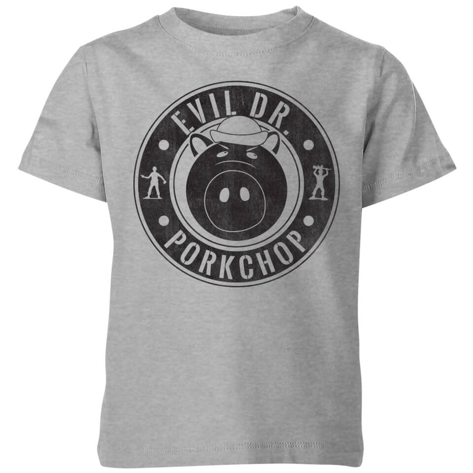 Toy Story Evil Dr Porkchop Kids' T-Shirt - Grey