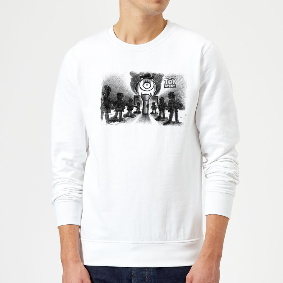 Toy Story Evil Dr Pork Chop Speech Sweatshirt - White
