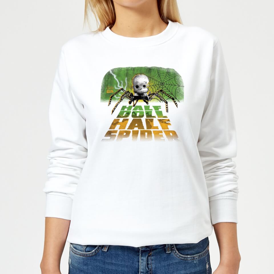 Toy Story Half Doll Half-Spider Women's Sweatshirt - White