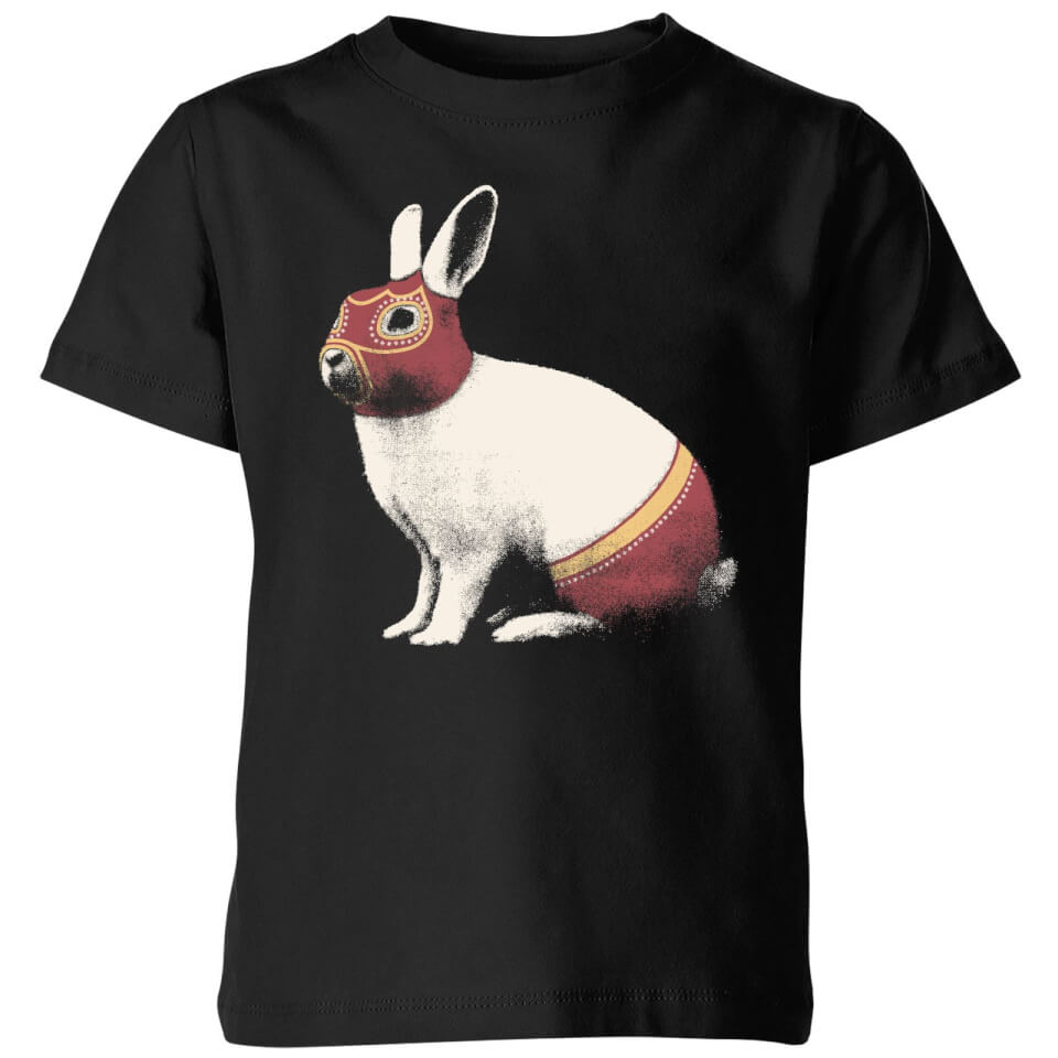 Florent Bodart Lapin Catcheur Kids' T-Shirt - Black