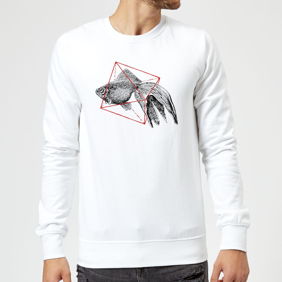 Florent Bodart Fish In Geometry Sweatshirt - White