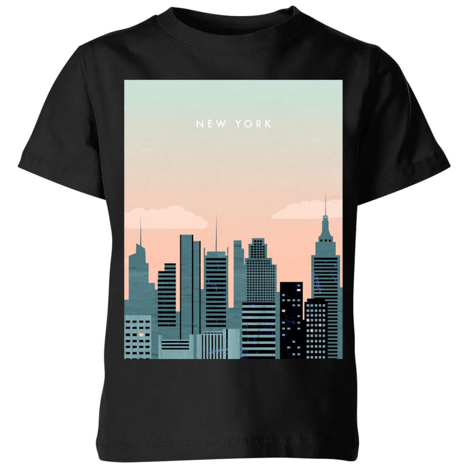 New York Kids' T-Shirt - Black