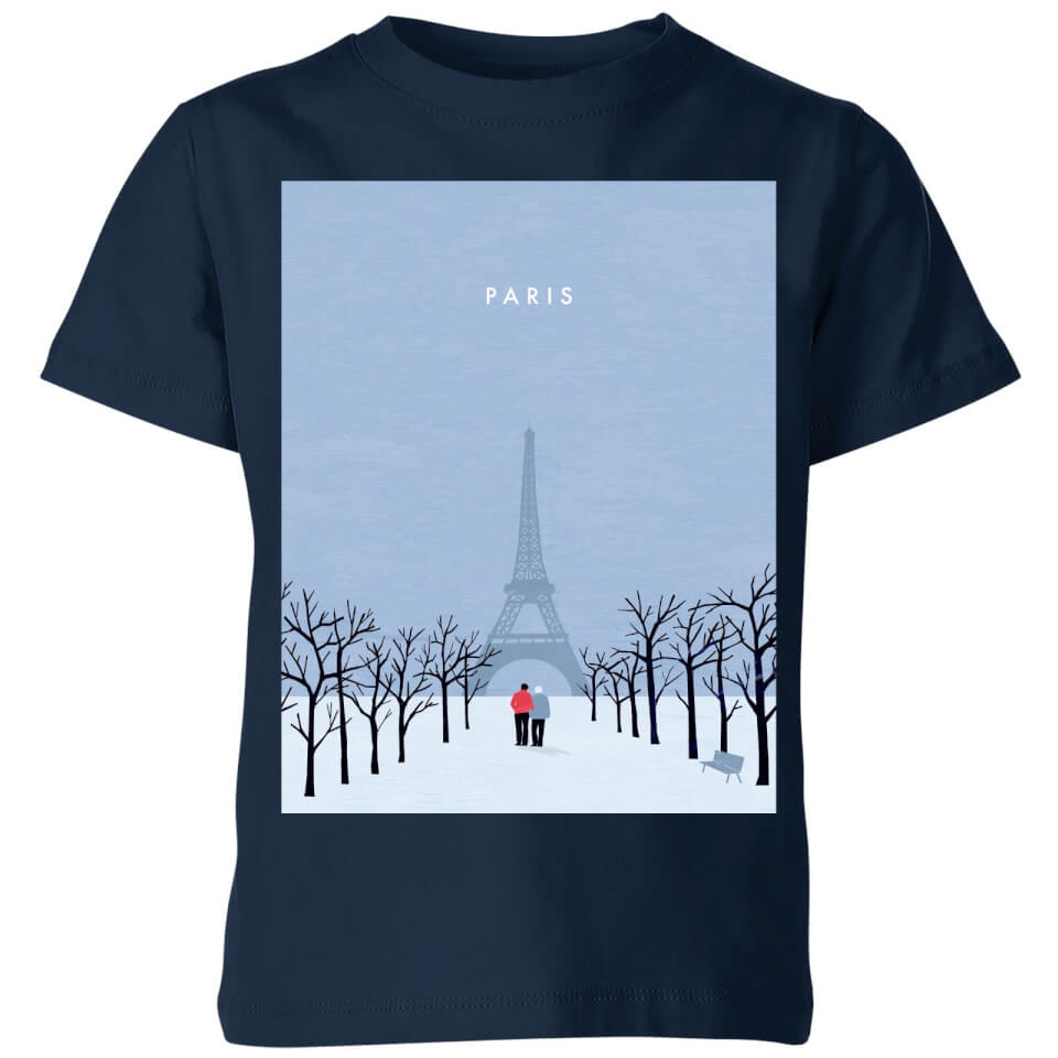 Paris Kids' T-Shirt - Navy