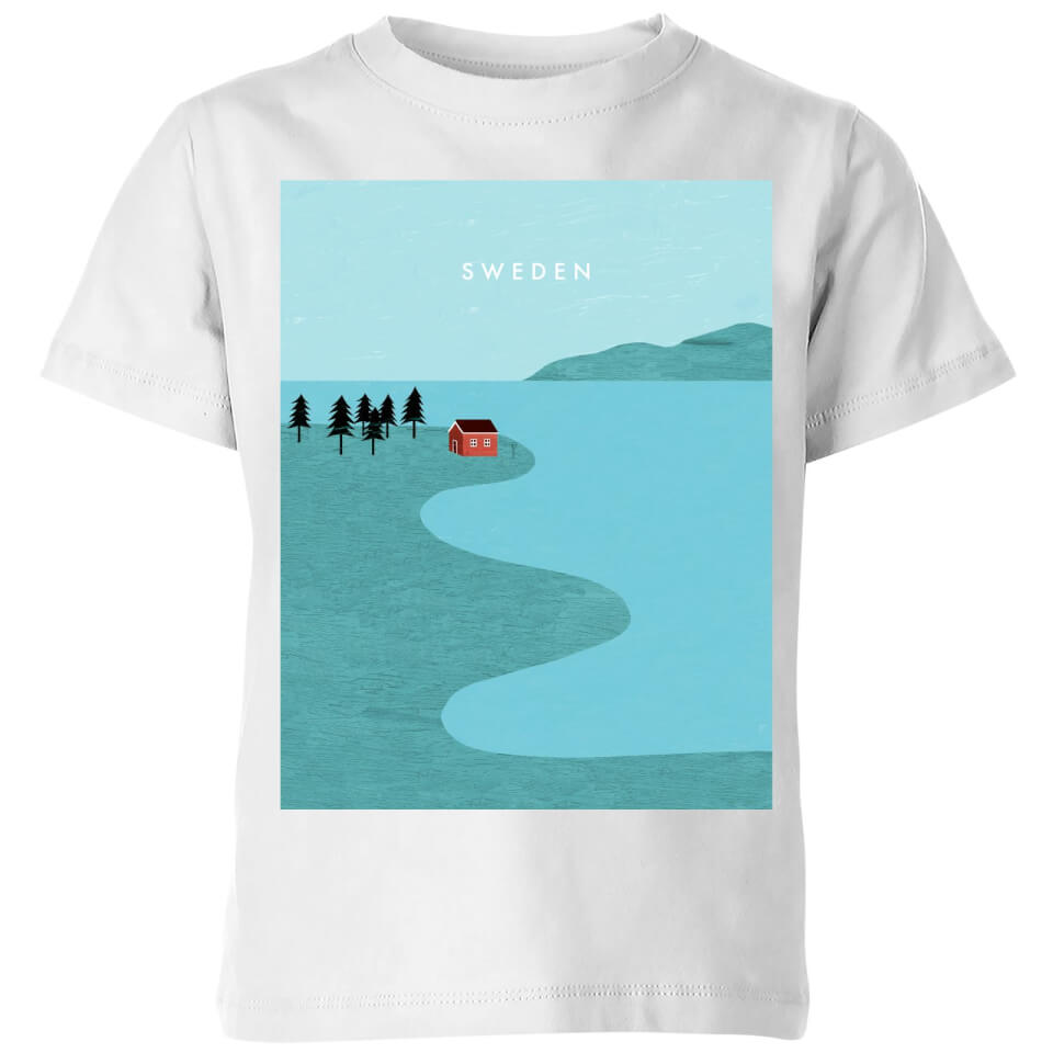Sweden Kids' T-Shirt - White