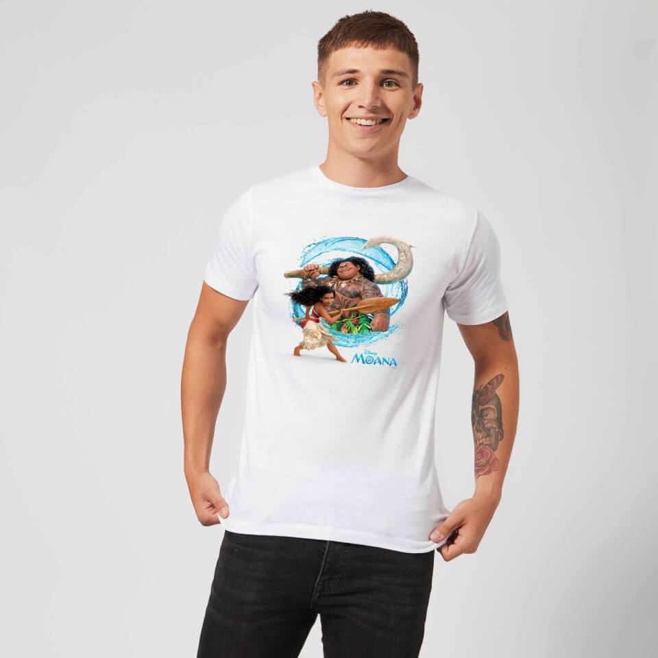Disney Moana Wave Men's T-Shirt - White 1