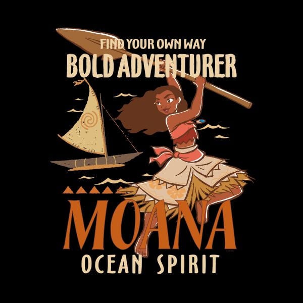 Moana Find Your Own Way Women's T-Shirt - Black 0