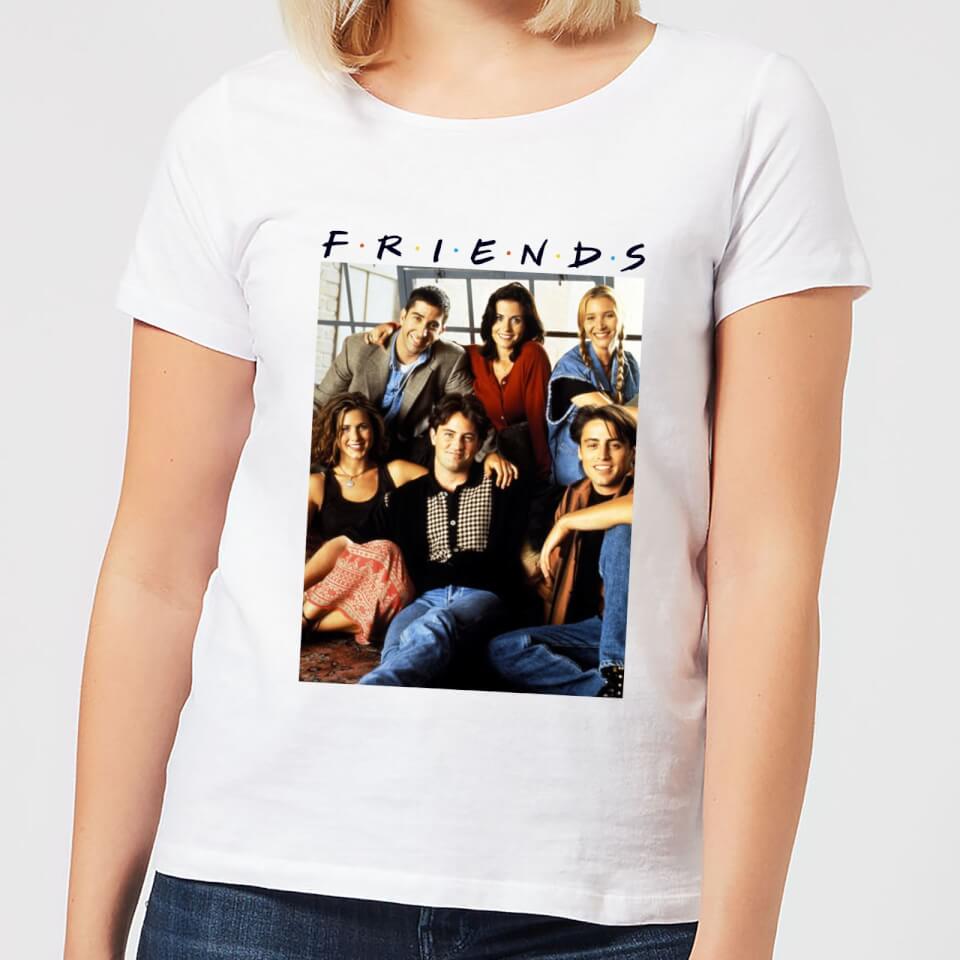 Friends Vintage Character Shot Women's T-Shirt - White