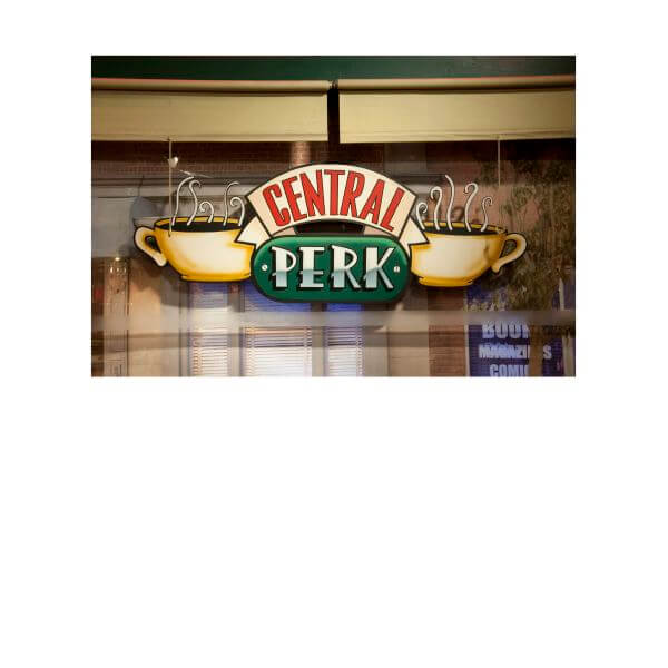 Friends Central Perk Coffee Sign Women's T-Shirt - White 0