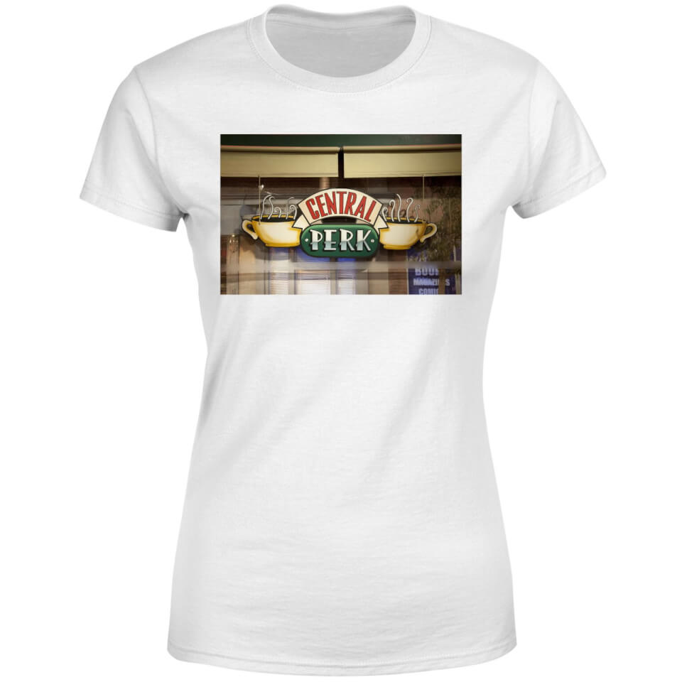 Friends Central Perk Coffee Sign Women's T-Shirt - White 3