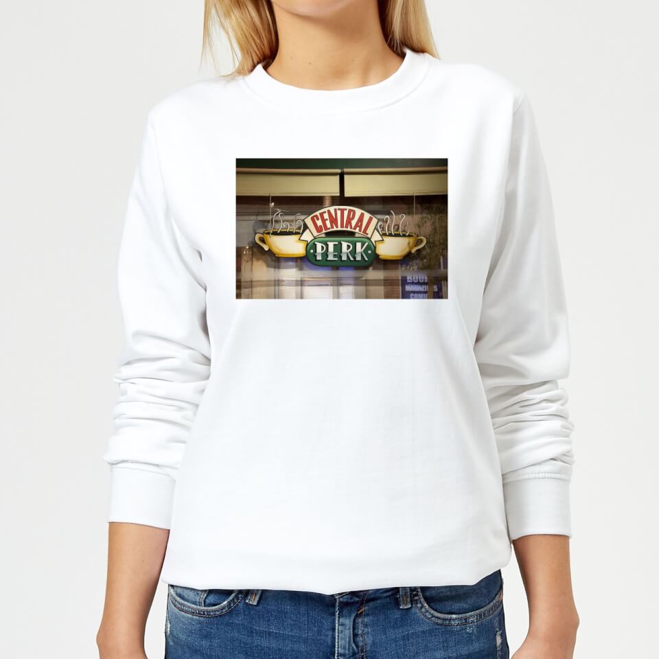 Friends Central Perk Coffee Sign Women's Sweatshirt - White