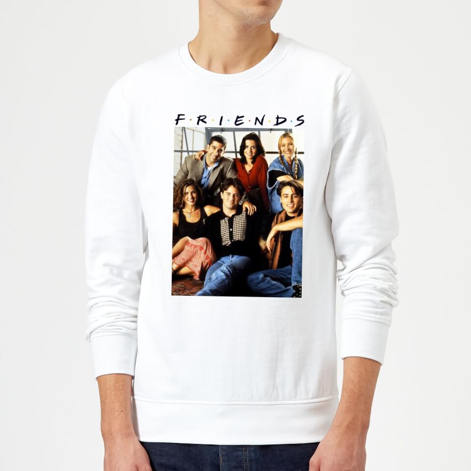Friends Vintage Character Shot Sweatshirt - White