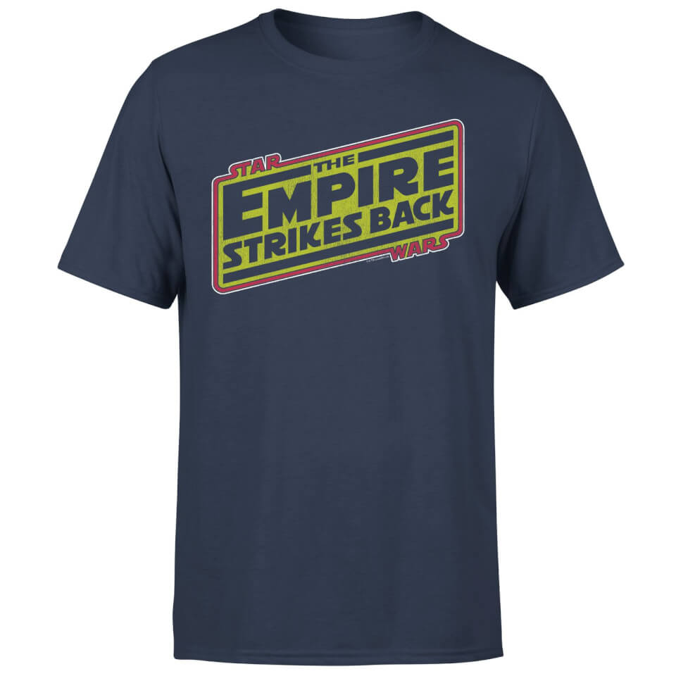 Star Wars Empire Strikes Back Logo Men's T-Shirt - Navy 3