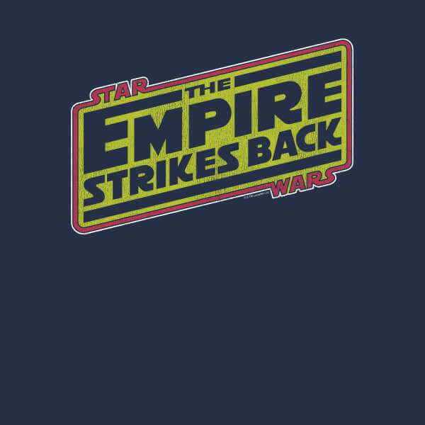 Star Wars Empire Strikes Back Logo Men's T-Shirt - Navy 0