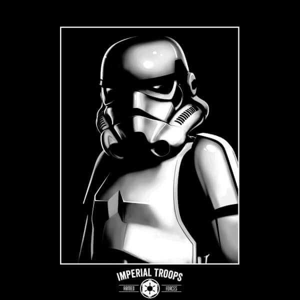 Star Wars Imperial Troops Men's T-Shirt - Black 0