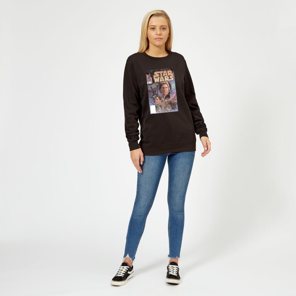 Star Wars Classic Comic Book Cover Women's Sweatshirt - Black 1