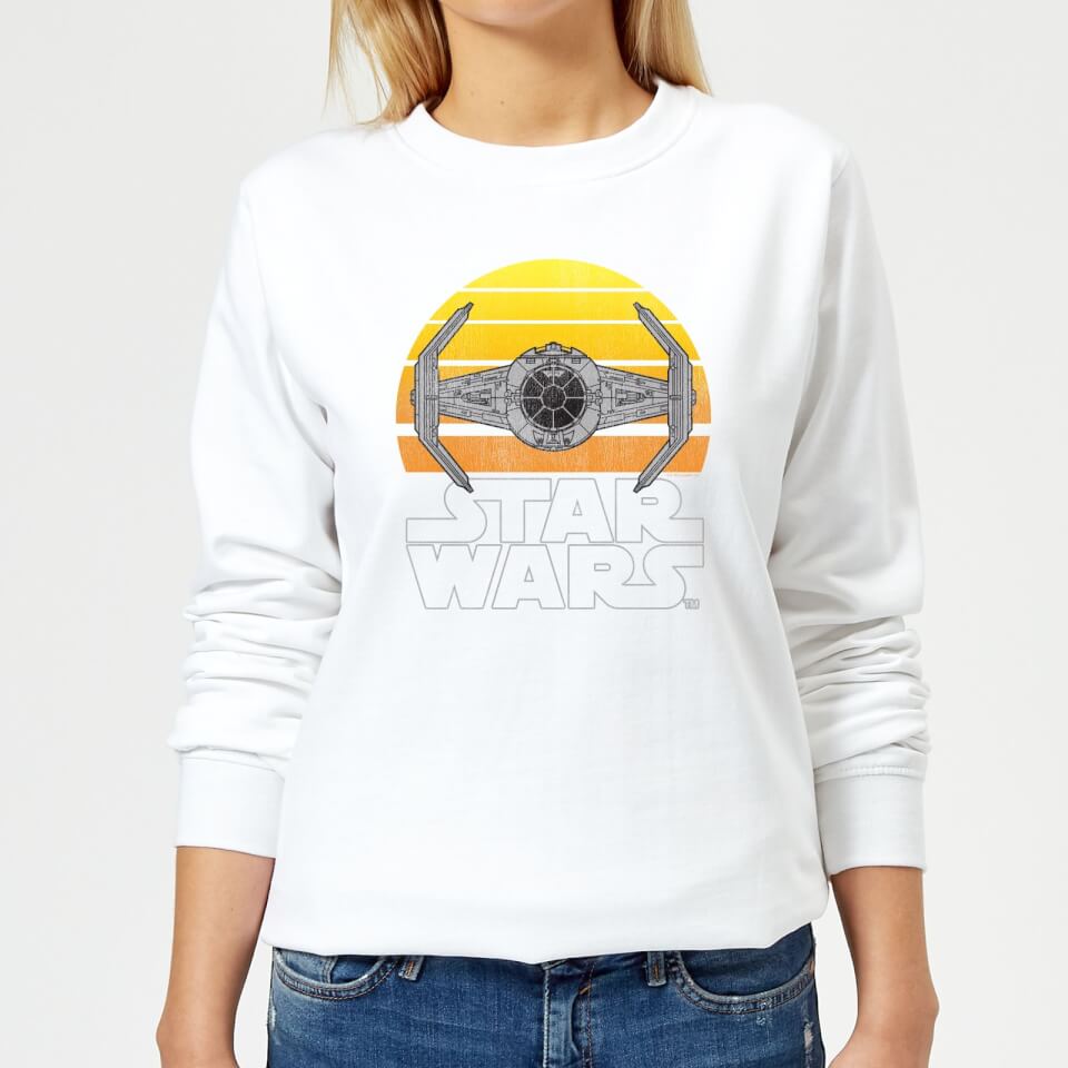 Star Wars Sunset Tie Women's Sweatshirt - White
