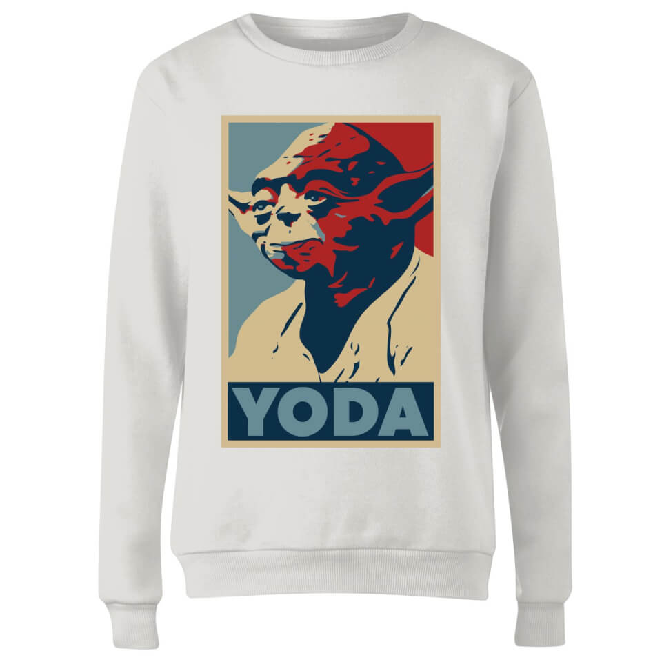 Star Wars Yoda Poster Women's Sweatshirt - White 2