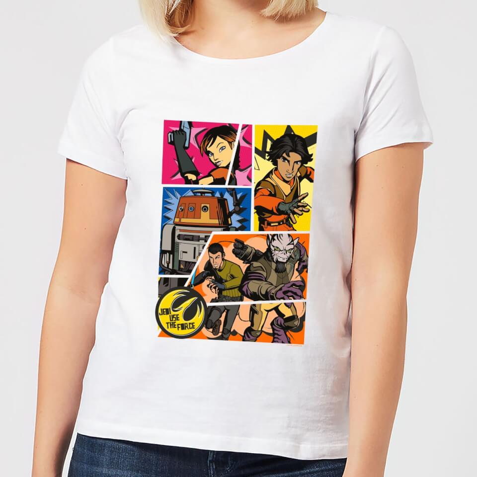 Star Wars Rebels Comic Strip Women's T-Shirt - White