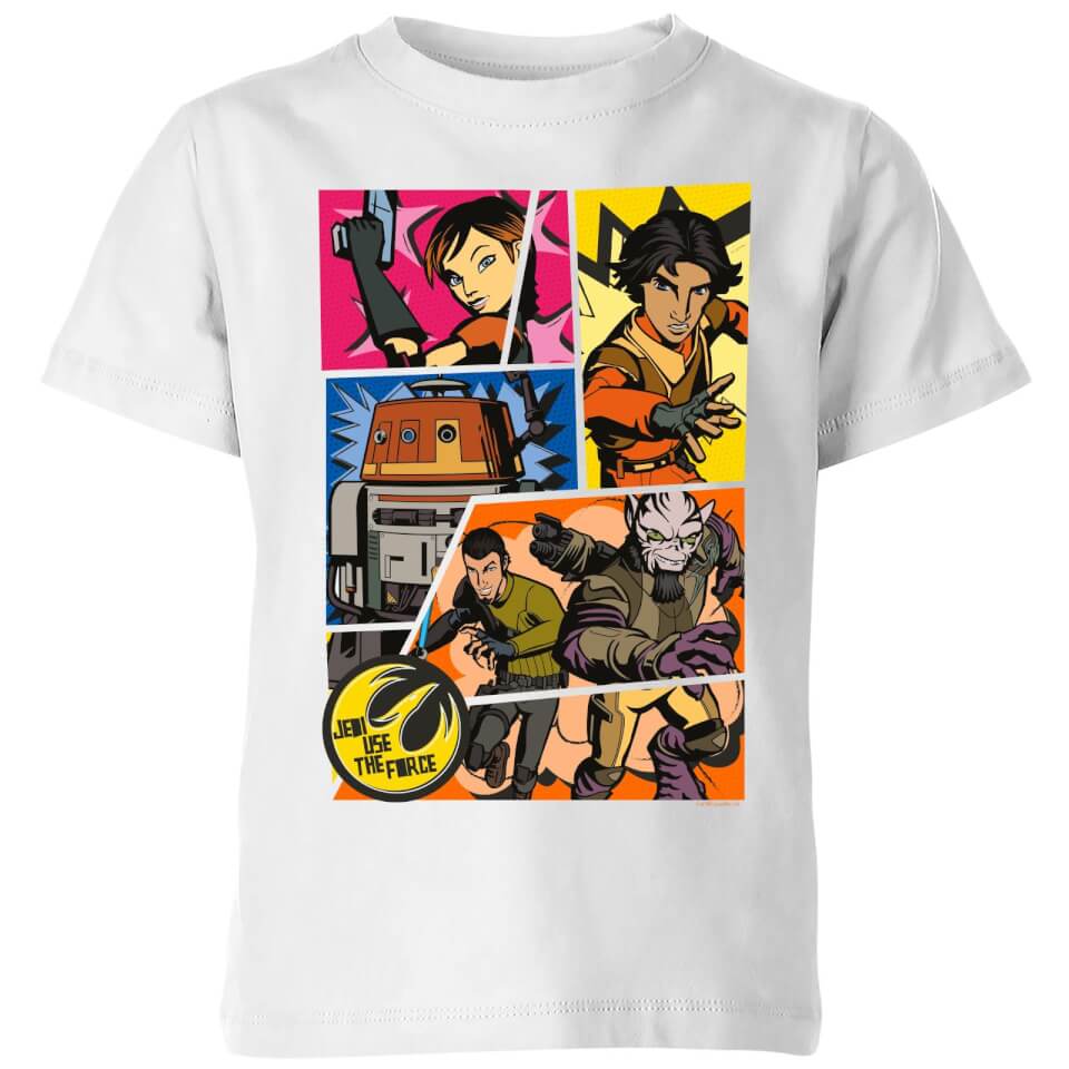 Star Wars Rebels Comic Strip Kids' T-Shirt - White