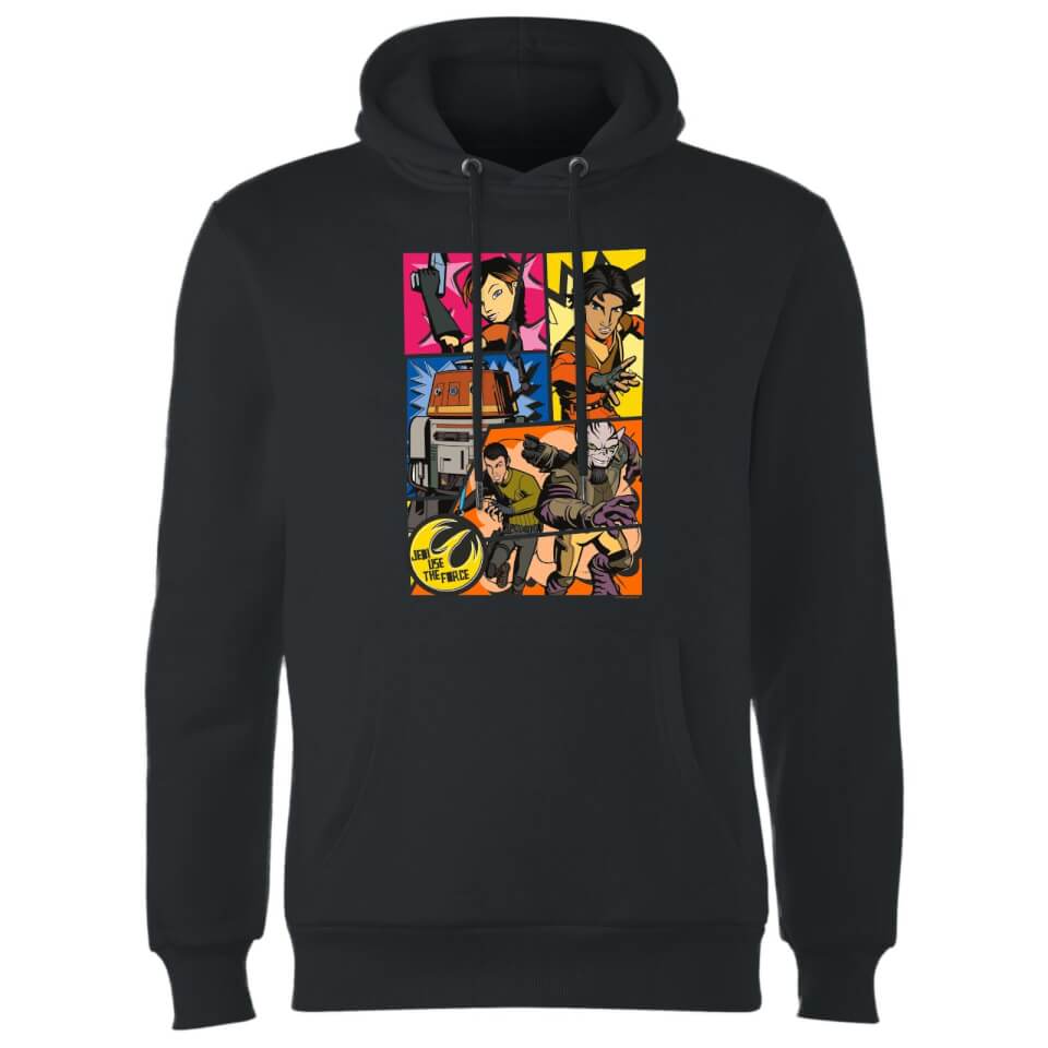 Star Wars Rebels Comic Strip Hoodie - Black