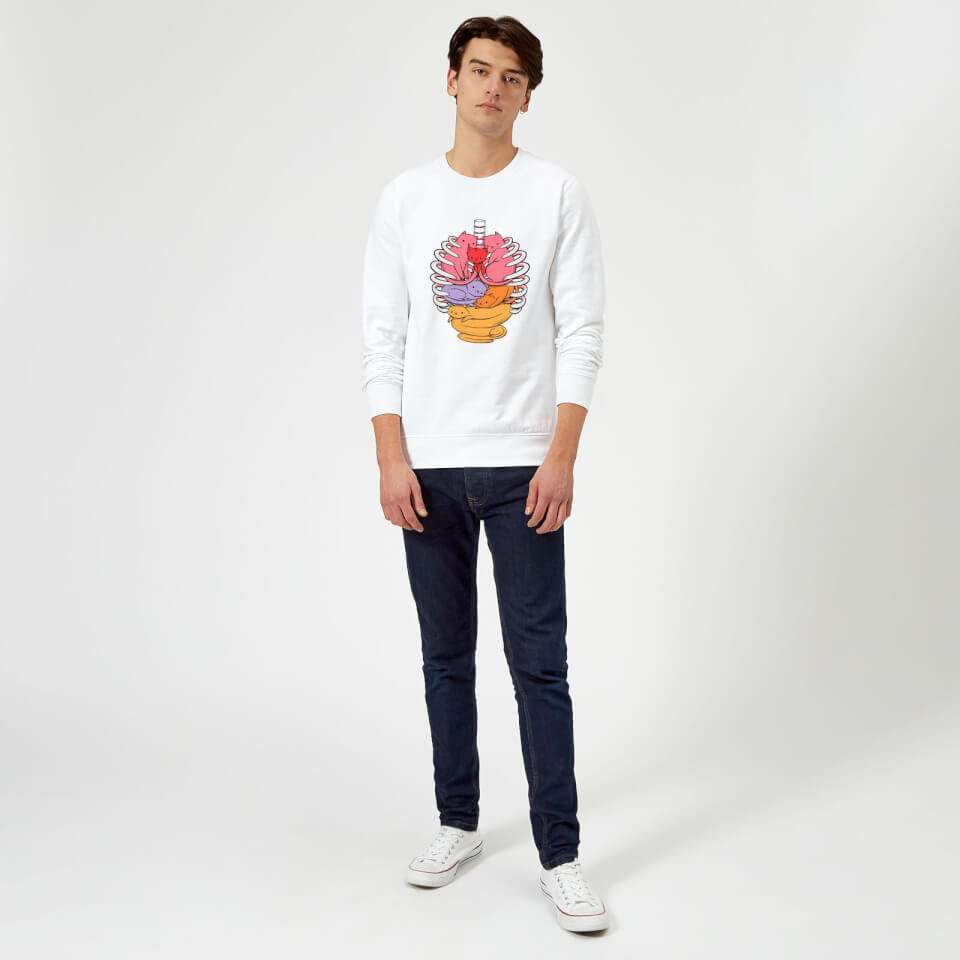 Tobias Fonseca Anotomicat Sweatshirt - White 1