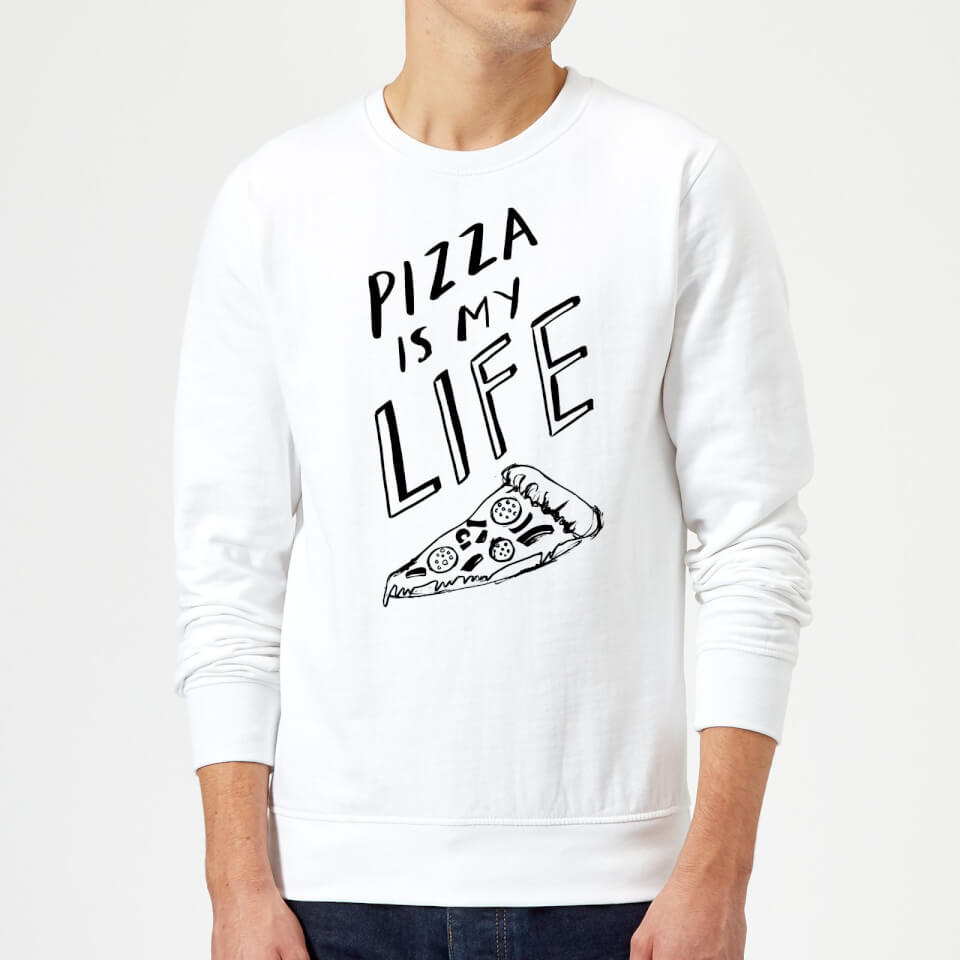 Rock On Ruby Pizza Is My Life Sweatshirt - White