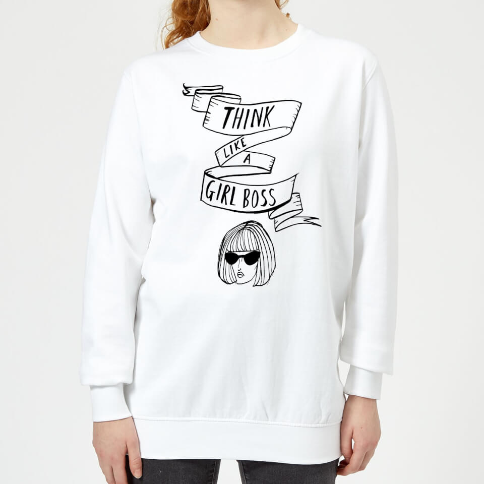 Think Like A Girl Boss Women's Sweatshirt - White