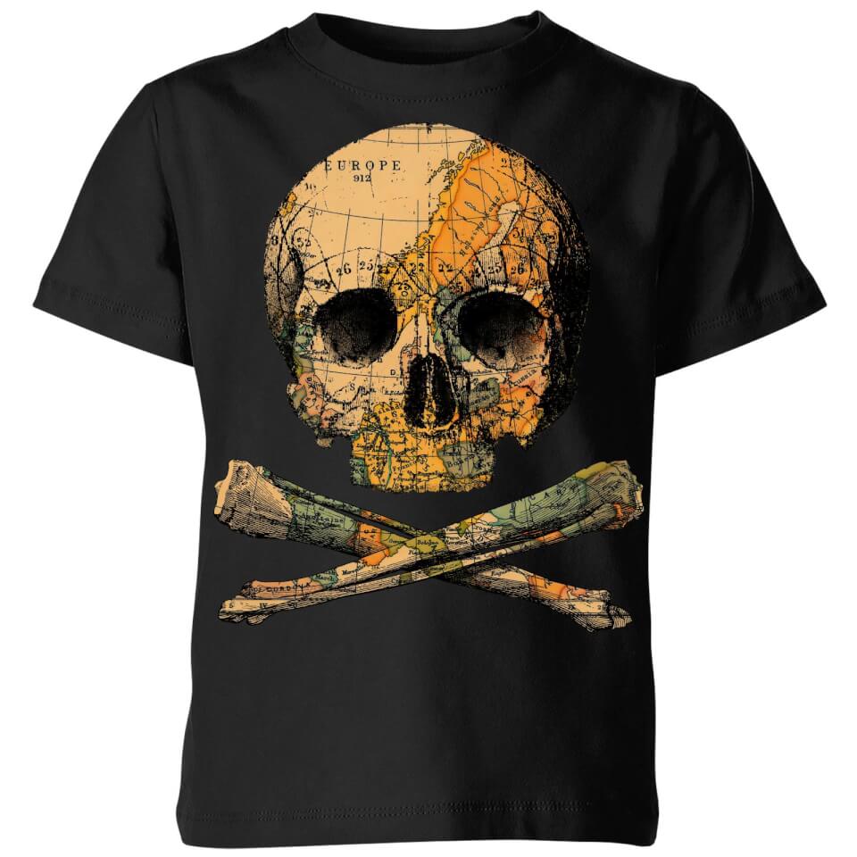 Tobias Fonseca Treasure Map Kids' T-Shirt - Black