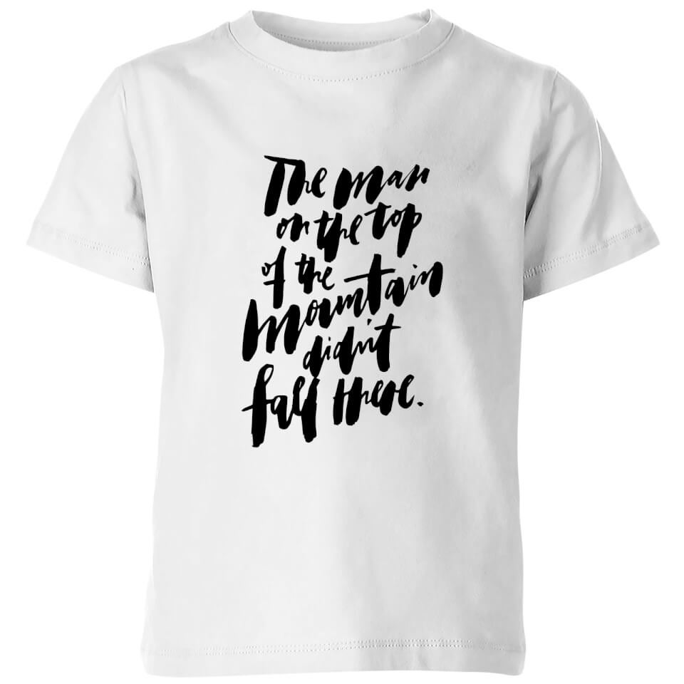 PlanetA444 The Man On Top Of The Mountain Kids' T-Shirt - White