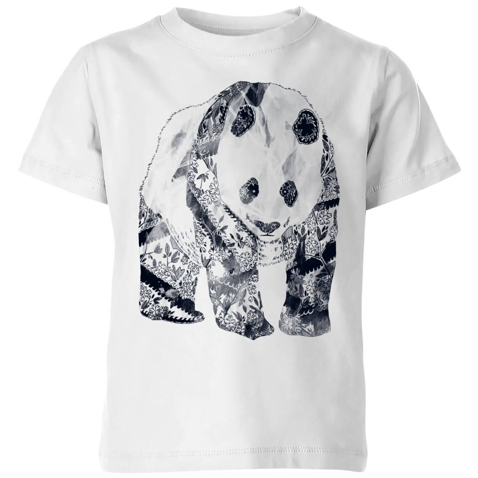 Tobias Fonseca Tattooed Panda Kids' T-Shirt - White