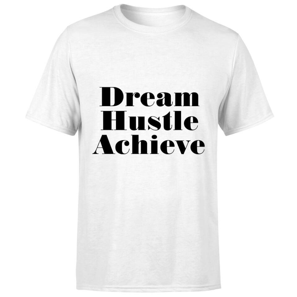 PlanetA444 Dream Hustle Achieve Men's T-Shirt - White