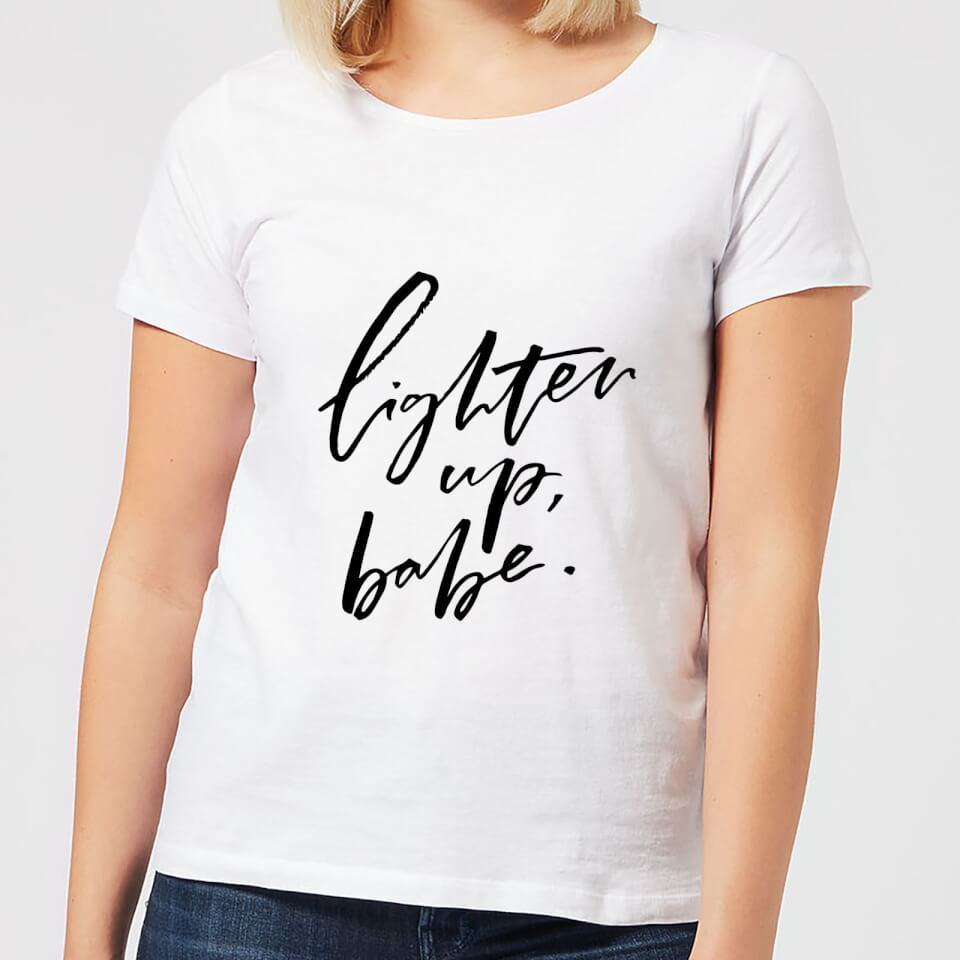 Lighten Up Babe Women's T-Shirt - White