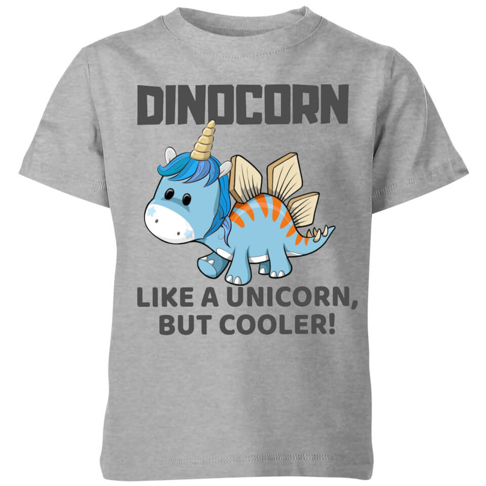 Big and Beautiful Dinocorn Kids' T-Shirt - Grey