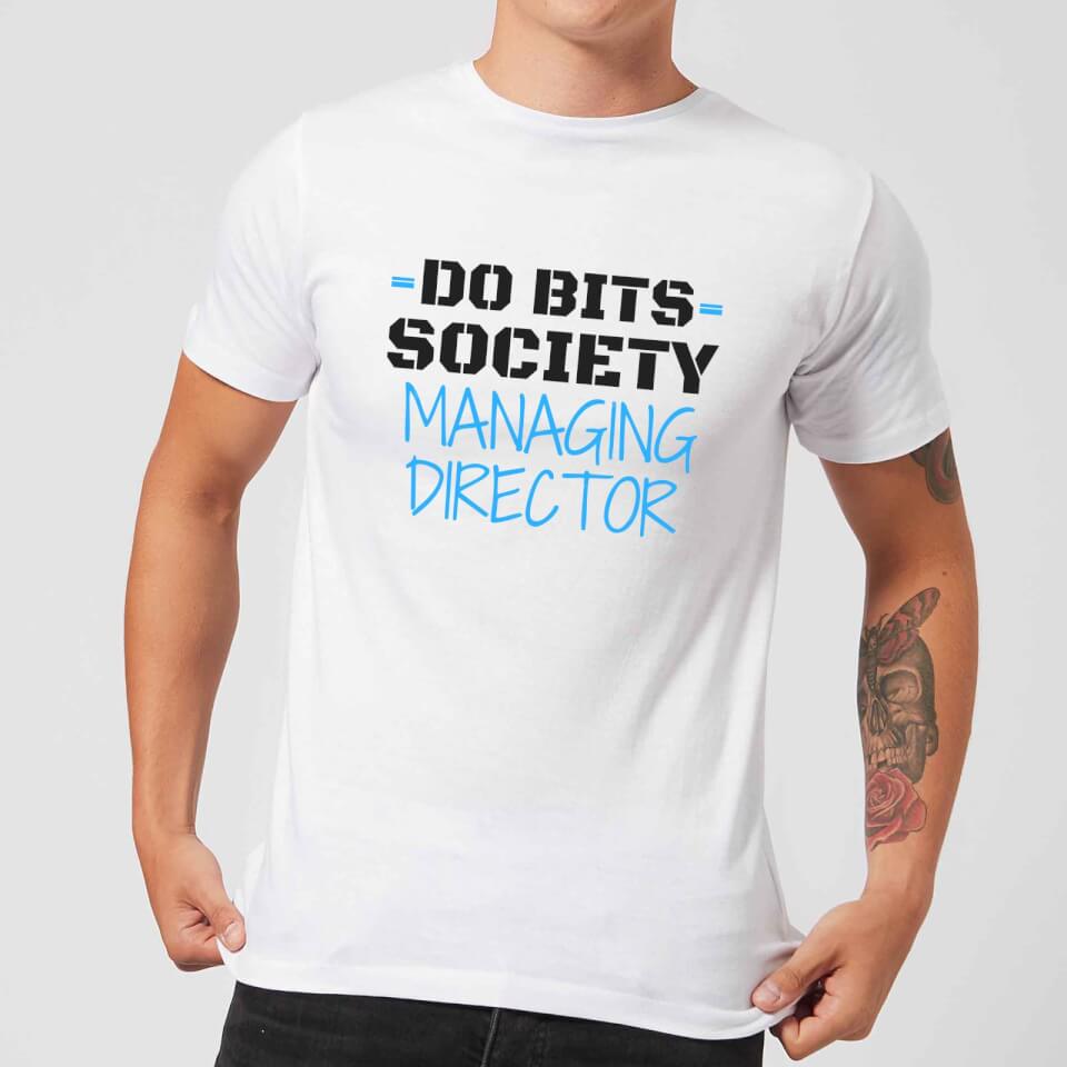 Big and Beautiful Do Bits Managing Director Men's T-Shirt - White