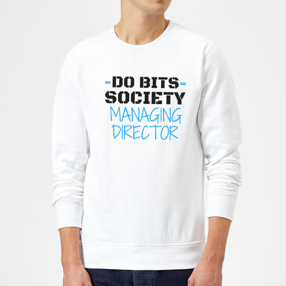 Big and Beautiful Do Bits Managing Director Sweatshirt - White