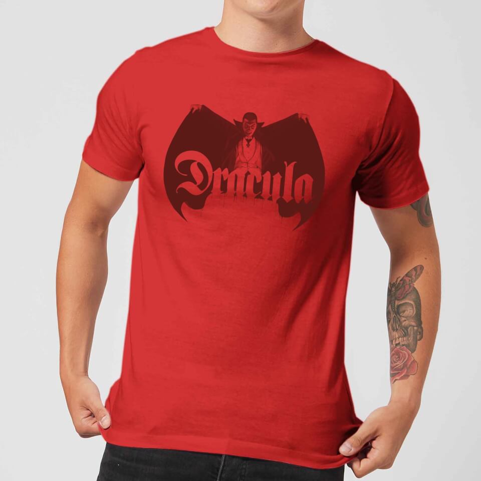 Universal Monsters Dracula Crest Men's T-Shirt - Red