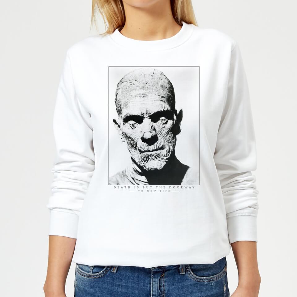 Universal Monsters The Mummy Portrait Women's Sweatshirt - White