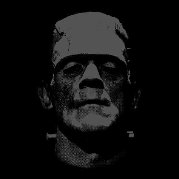 Universal Monsters Frankenstein Black and White Women's Sweatshirt - Black 0