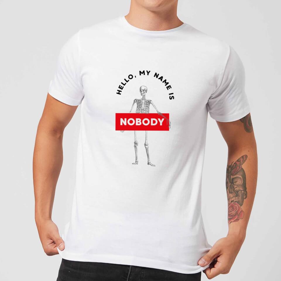 Hello My Name Is Nobody Men's T-Shirt - White