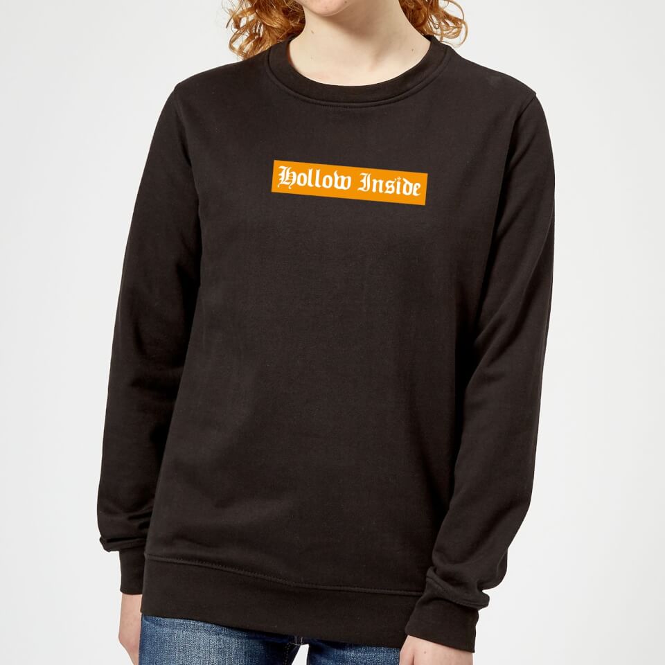 Hollow Inside Women's Sweatshirt - Black