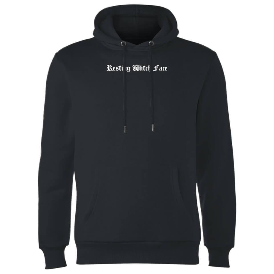Resting Witch Face Hoodie - Black