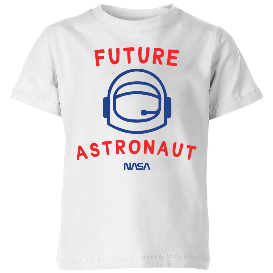 NASA Space Cadets Future Astronaut Kids' T-Shirt - White