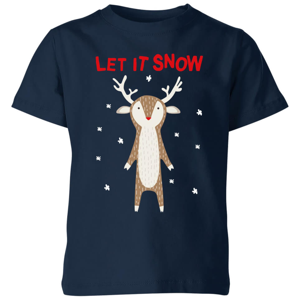 Let It Snow Kids' T-Shirt - Navy