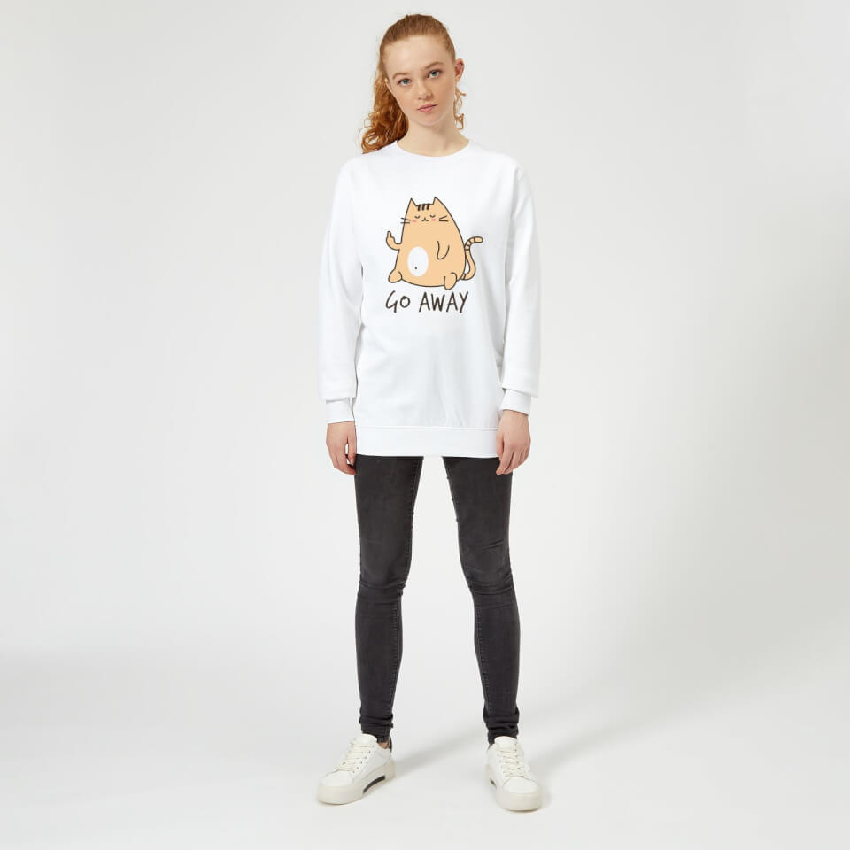 Go Away Women's Sweatshirt - White 1