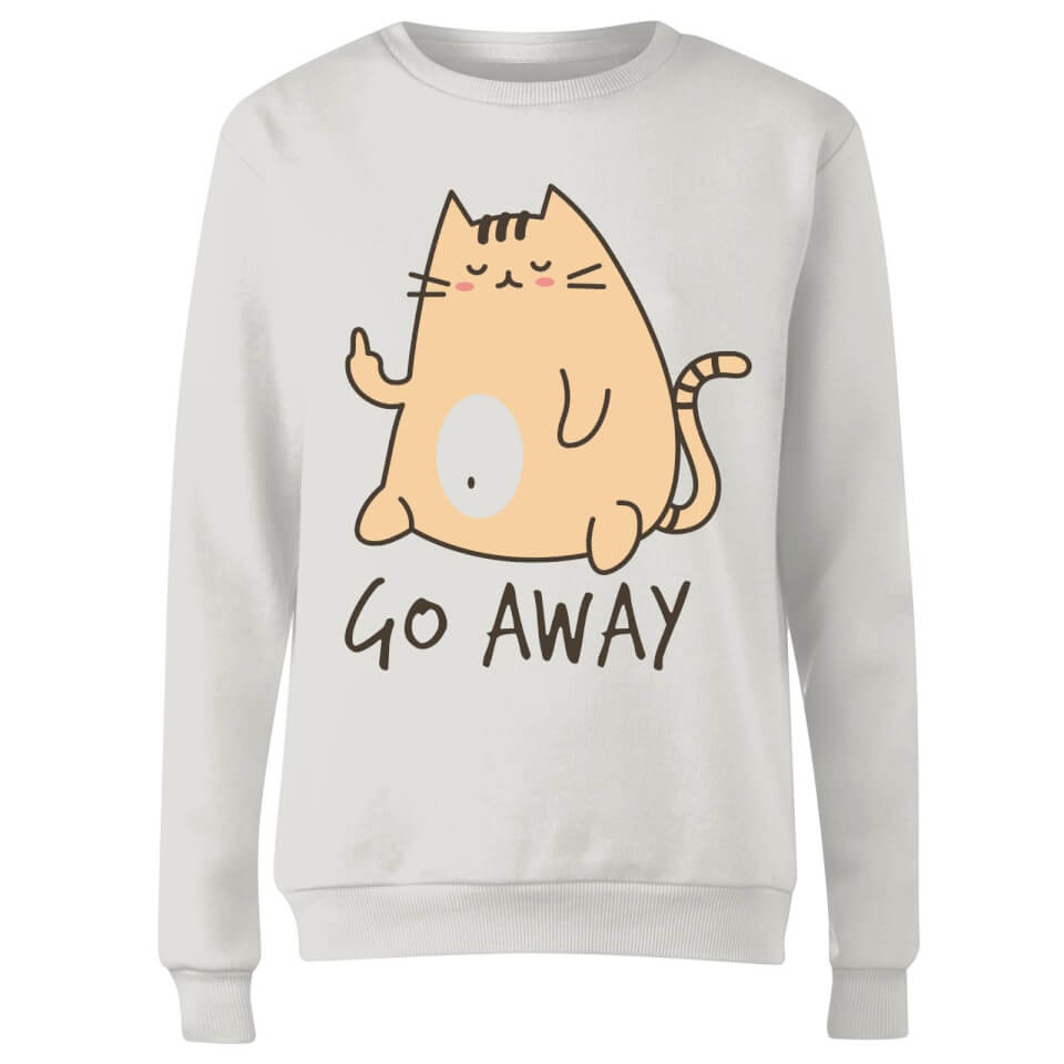 Go Away Women's Sweatshirt - White 2
