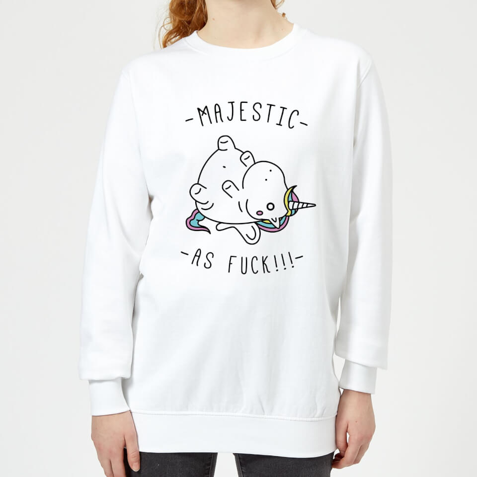 Majestic As F*** Women's Sweatshirt - White