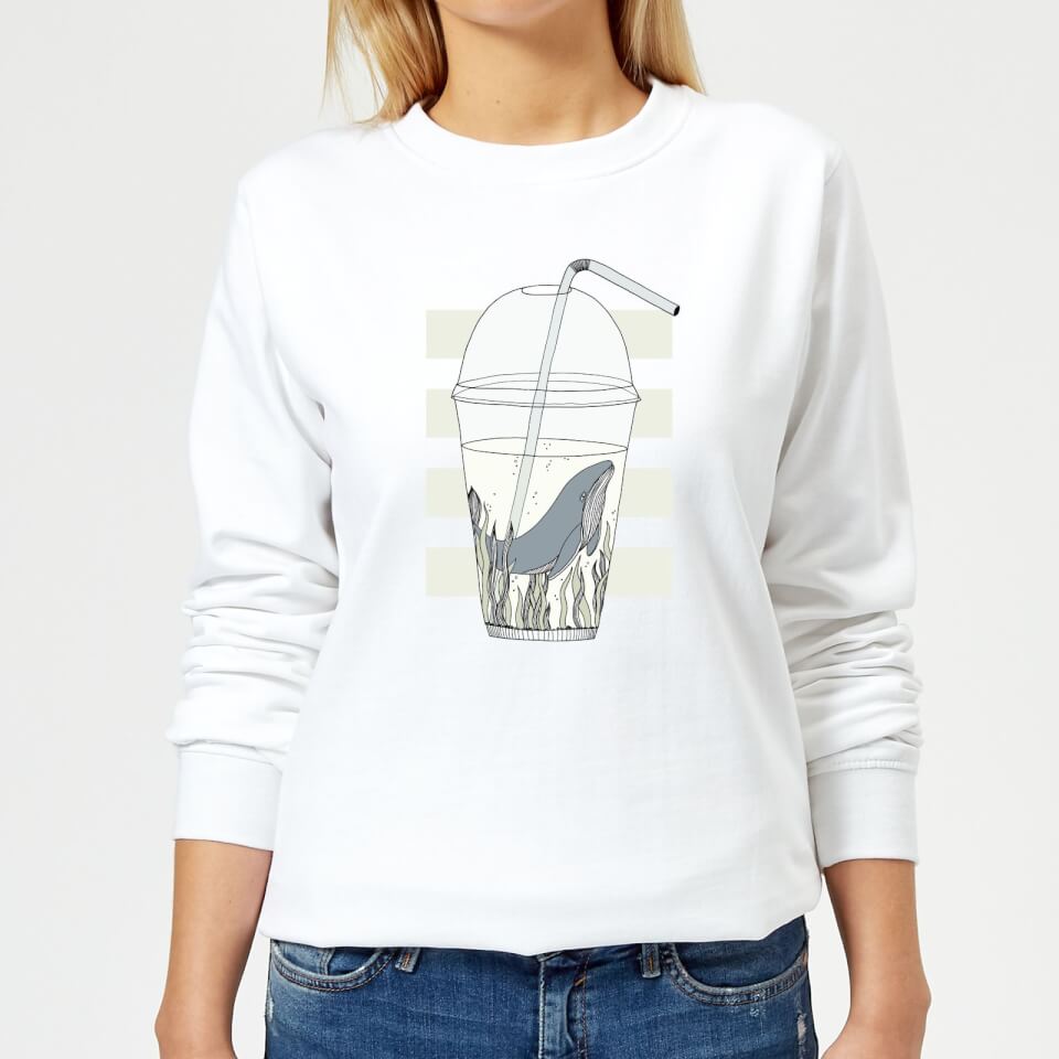Barlena Thirsty Women's Sweatshirt - White