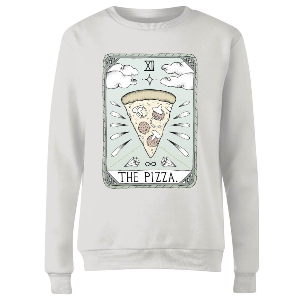 Barlena The Pizza Women's Sweatshirt - White 2
